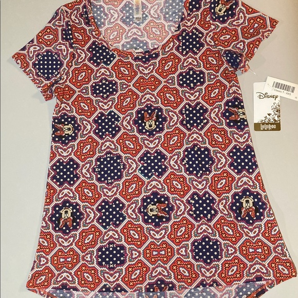 LuLaRoe Classic T Shirt Disney Minnie Mouse NWT XXS and Hoop Earring Bundle - Picture 7 of 13